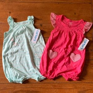 Two Carter’s 6 month onesies